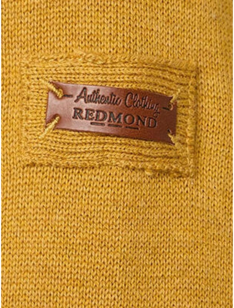REDMOND Ανδρική μουσταρδί πλέκτη μπλούζα 623-406 Yellow