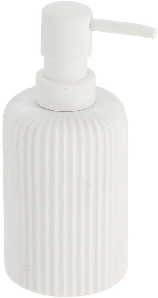 Dispenser polyresin λευκό ριγέ 230ml/7x17cm