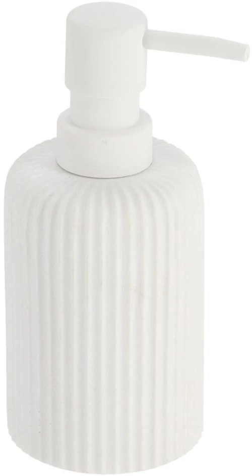 Dispenser polyresin λευκό ριγέ 230ml/7x17cm