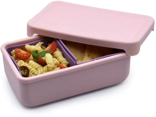 Melii – Bento Σιλικόνης 2 Θέσεων 700ml Pink/Purple MEL22300