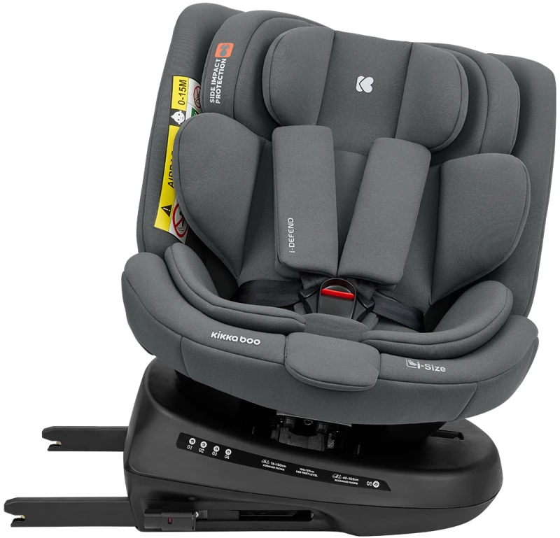 Kikka Boo Car seat 40-150 cm i-Defend i-SIZE Grey 31002100108