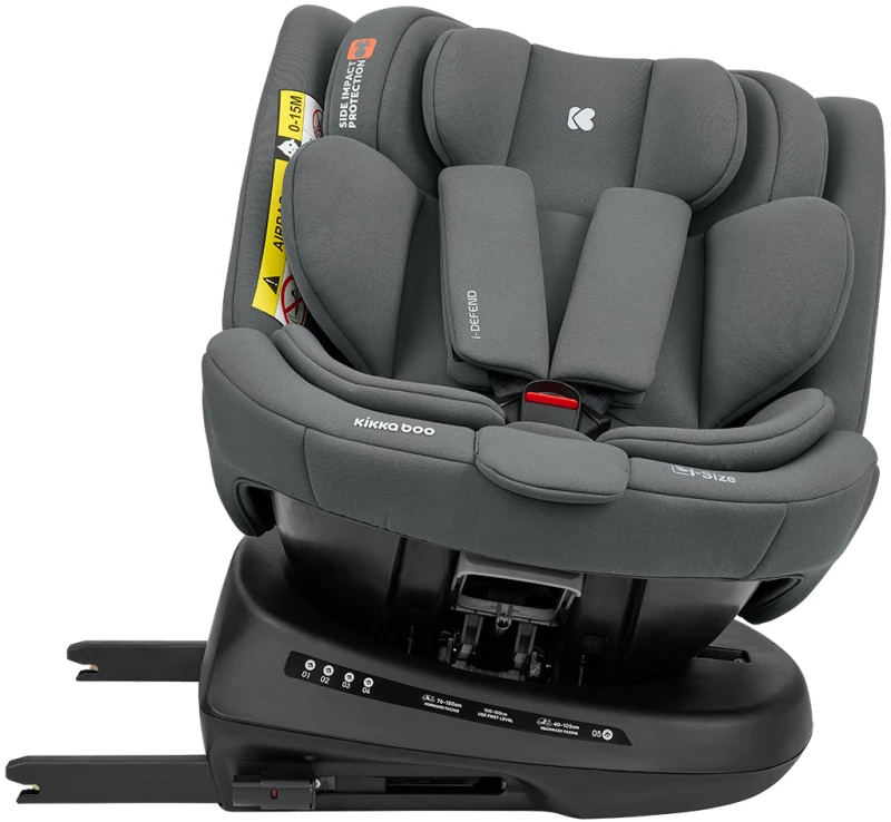 Kikka Boo Car seat 40-150 cm i-Defend i-SIZE Grey 31002100108