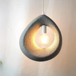 Φωτιστικό οροφής Ferclyn pakoworld E27 ps σε ανοιχτό γκρι 32x24x35εκ