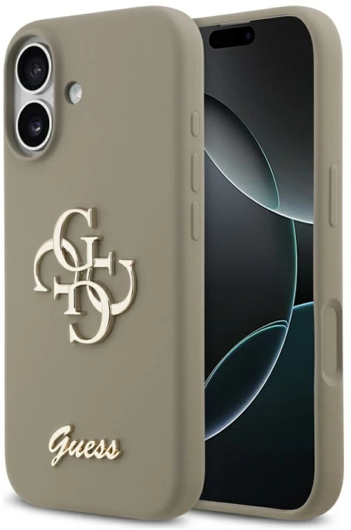 Guess Case For Iphone 17 Guhcp17Ssc4Gsmw (Silicone W/ Big 4G Script) Brown