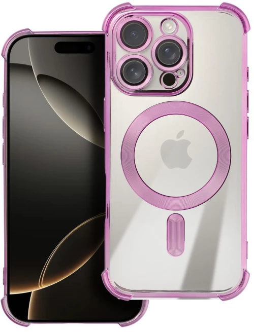 Case Antishock Electro For Iphone 17 Pro Compatible With Magsafe Pink