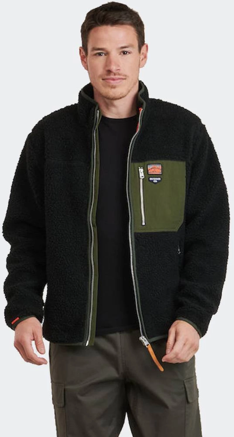 SUPERDRY D2 OVIN VINTAGE RETRO FULL ZIP FLEECE - M2014141A-02A