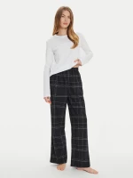 Calvin Klein Γυναικείο Σετ Πιτζάμα  White/ Charcoal Grey 000QS7420E-SN1