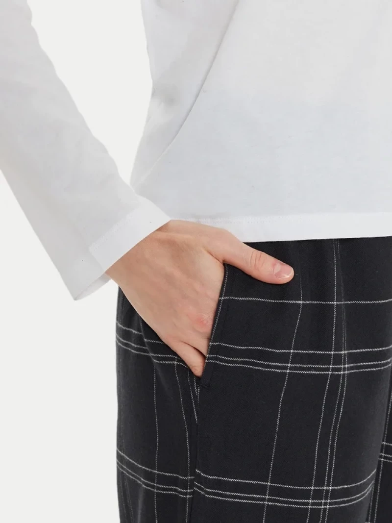 Calvin Klein Γυναικείο Σετ Πιτζάμα  White/ Charcoal Grey 000QS7420E-SN1