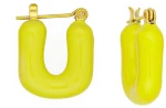Γυναικεία Σκουλαρίκια απο ατσάλι Excite E-1014A-YELLOW