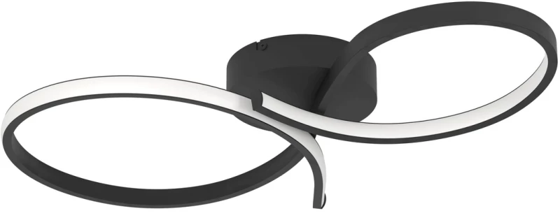 Φωτιστικό Οροφής Eglo 901266 SERPINS Μαύρο Ματ (Black Mat) 3000K