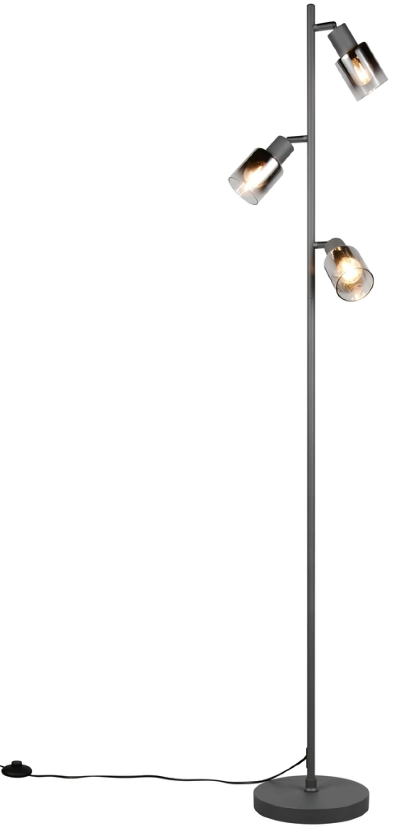 Φωτιστικό Επιδαπέδιο Reality Lighting -RL CADIZ R41783042 Μαύρο Ματ (Black Mat)