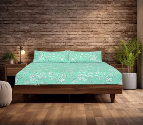 Κατωσέντονο Φανελένιο με Λάστιχο Εμπριμέ Floral in Bloom 100% Βαμβακερά Γαρύφαλλο 100-180x200+32cm - 160x200+32