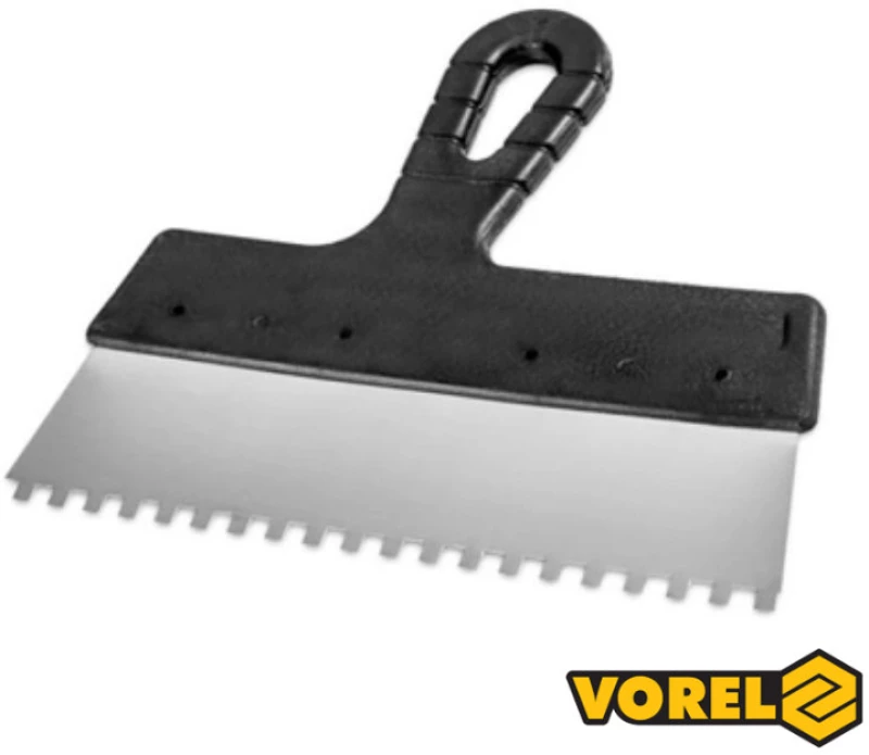 Vorel 06306 Σπατουλα inox 250mm με δόντι 8x8
