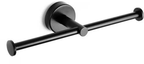 Χαρτοθήκη διπλή UNO 1422 55 Μαύρη ματ KARAG