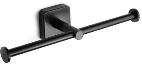 Χαρτοθήκη διπλή QUATTRO 4422 55 Μαύρη ματ KARAG