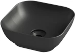 Olympia Trend Square 02 Black matt - Νιπτήρας Επικαθήμενος χωρίς βαλβίδα