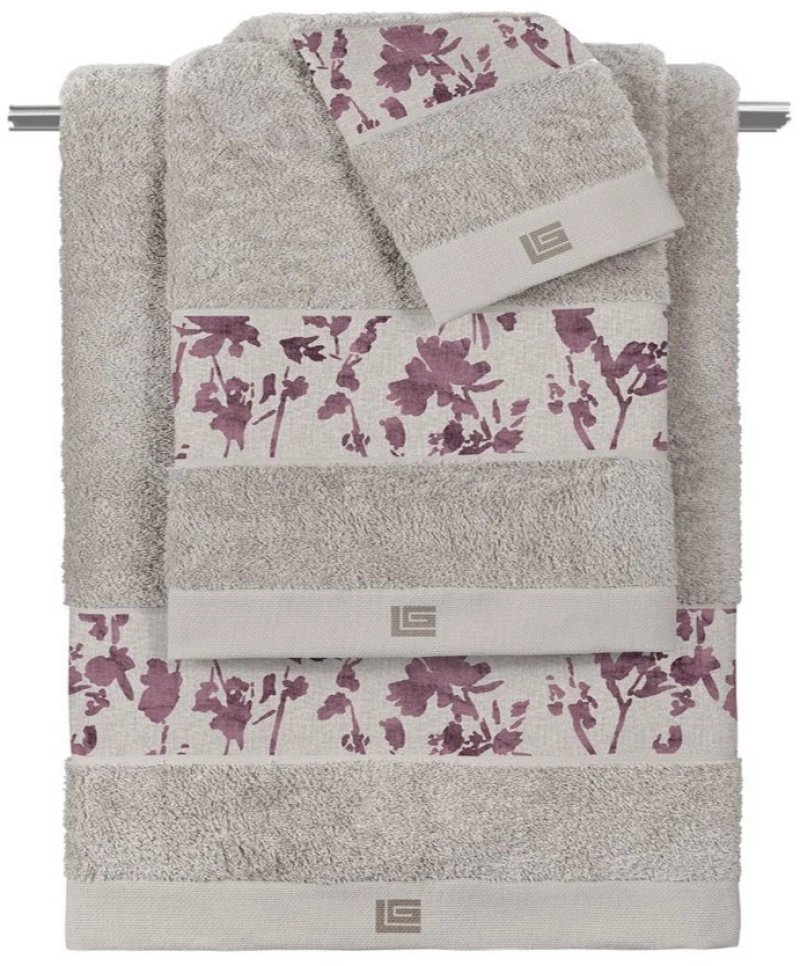 Πετσέτες Romance (Σετ 3τμχ) Melange-Silver Guy Laroche Σετ Πετσέτες 70x140cm 100% Βαμβάκι