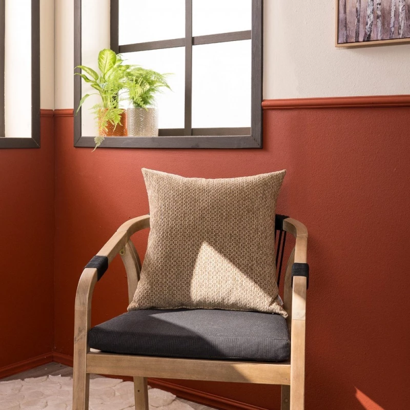 Μαξιλαροθήκη Διακοσμητική Richmond 08 Choco Teoran 50X50 Βαμβάκι-Πολυέστερ