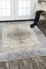 Χαλί Els1828 599HFT1641 Blue-Beige Conceptum Hypnose 120X180cm