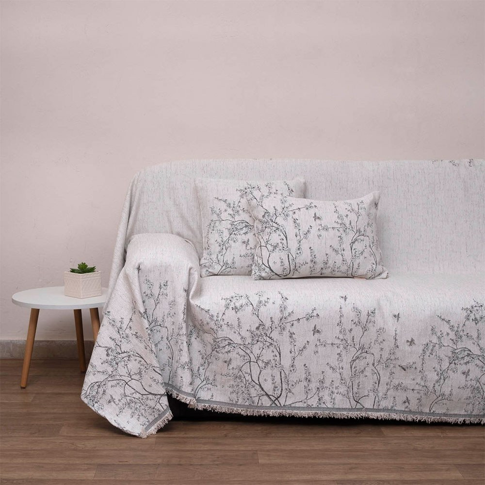 Ριχτάρι 2220 Ecru Viopros Διθέσιο 180x240cm Chenille