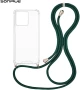 Θήκη Σιλικόνης με Κορδόνι Sonique Armor Clear Motorola Edge 40 5G Πράσινο Σκούρο