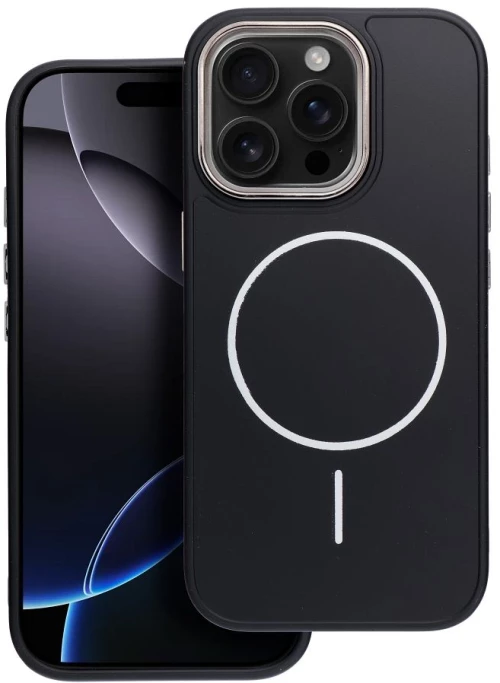 Frame Mag Cover Case Compatible With Magsafe For Iphone 17 Pro Max Black