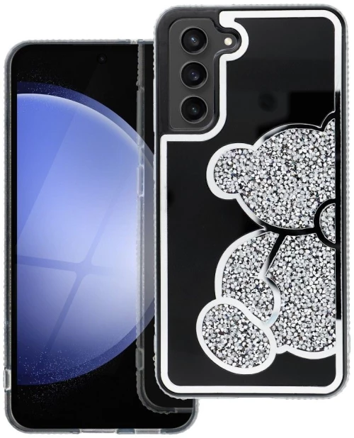 Teddy Bear Case For Samsung A17 Silver