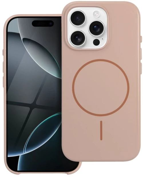 Glossy Mag Cover Compatible With Magsafe For Iphone 17 Desert Gold