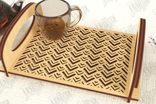 Intra απο ξύλο plywood 3mm-4mm πάχος – Δίσκος σερβιρίσματος | Δίσκος ορεκτικών για σνακ |CNC Δίασταση  20x20 cm INTRAFABR-119126130