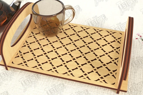 Intra απο ξύλο plywood 3mm-4mm πάχος – Δίσκος σερβιρίσματος | Δίσκος ορεκτικών για σνακ |CNC Δίασταση  20x20 cm INTRAFABR-119306881