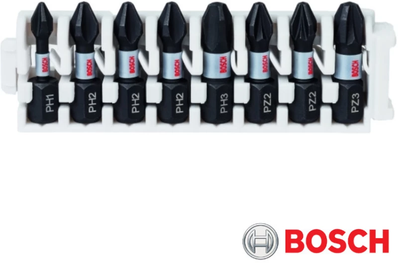Bosch 2608522323 Σετ μύτες παλμικου PH και PZ σε βαση Pick and Click 8τεμ