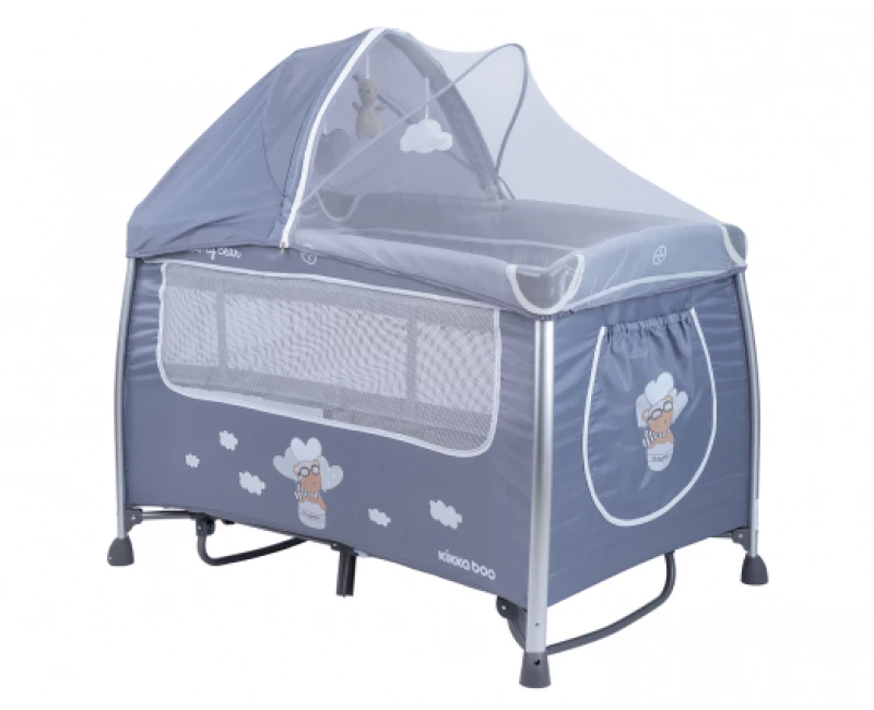 ΠΑΡΚΟΚΡΕΒΑΤΟ 2 ΕΠΙΠΕΔΩΝ KIKKA BOO DREAMY GREY 31003010087