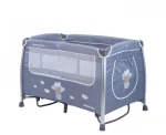 ΠΑΡΚΟΚΡΕΒΑΤΟ 2 ΕΠΙΠΕΔΩΝ KIKKA BOO DREAMY GREY 31003010087
