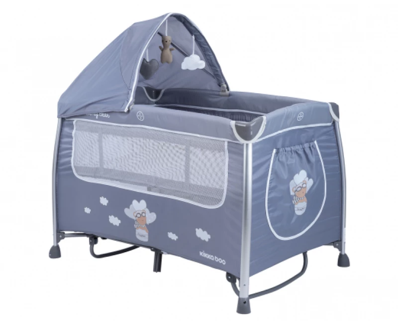 ΠΑΡΚΟΚΡΕΒΑΤΟ 2 ΕΠΙΠΕΔΩΝ KIKKA BOO DREAMY GREY 31003010087