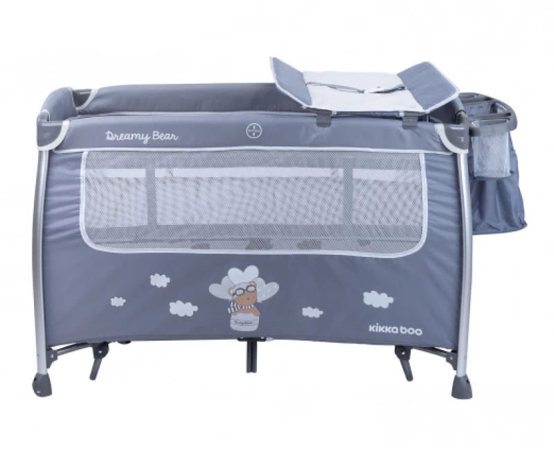 ΠΑΡΚΟΚΡΕΒΑΤΟ 2 ΕΠΙΠΕΔΩΝ KIKKA BOO DREAMY GREY 31003010087