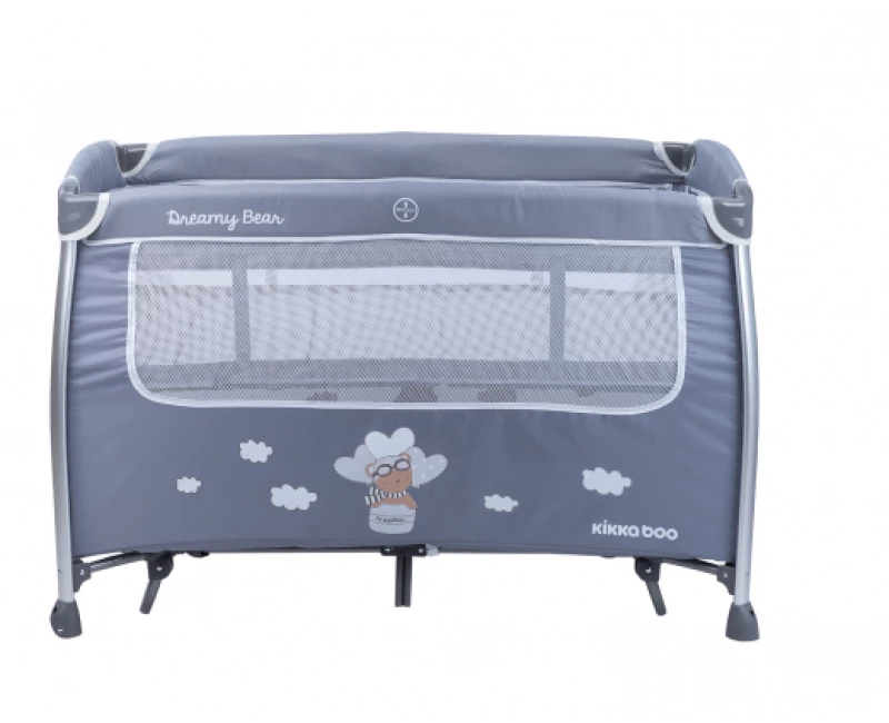 ΠΑΡΚΟΚΡΕΒΑΤΟ 2 ΕΠΙΠΕΔΩΝ KIKKA BOO DREAMY GREY 31003010087