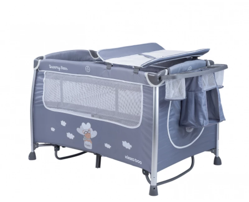 ΠΑΡΚΟΚΡΕΒΑΤΟ 2 ΕΠΙΠΕΔΩΝ KIKKA BOO DREAMY GREY 31003010087