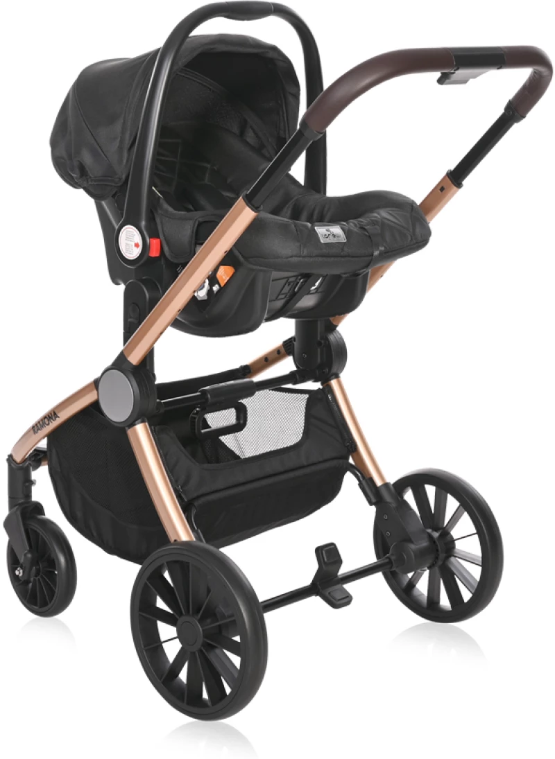 LORELLI ΠΟΛΥΚΑΡΟΤΣΙ 3 ΣΕ 1 ΜΕ ΚΑΘΙΣΜΑ ΚΑΙ ΚΑΛΑΘΟΥΝΑ RAMONA LUXE BLACK 10021682186R