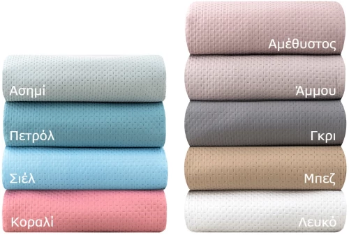 Κουβερλί υπέρδιπλο pre-washed Intence Art 12200 σε 9 αποχρώσεις 230×250 Γκρι Beauty Home