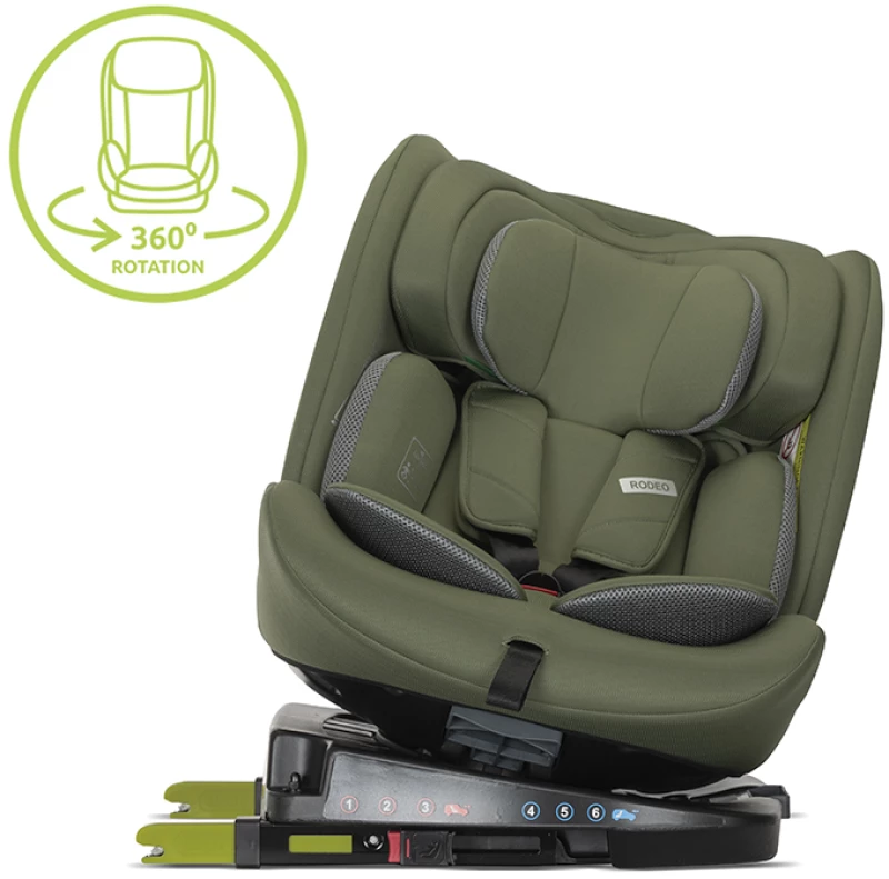 LORELLI ΚΑΘΙΣΜΑ ΑΥΤΟΚΙΝΗΤΟΥ 360 ISOFIX i-Size 40-150cm RODEO GREEN GREY 10071982513