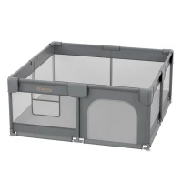 BEBE STARS ΠΑΡΚΟΚΡΕΒΑΤΟ ΤΕΤΡΑΓΩΝΟ 150Χ150 PLAYZEN GREY 880-100
