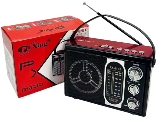 Επαναφορτιζόμενο ραδιόφωνο - PX-61BT - 617156 - Red