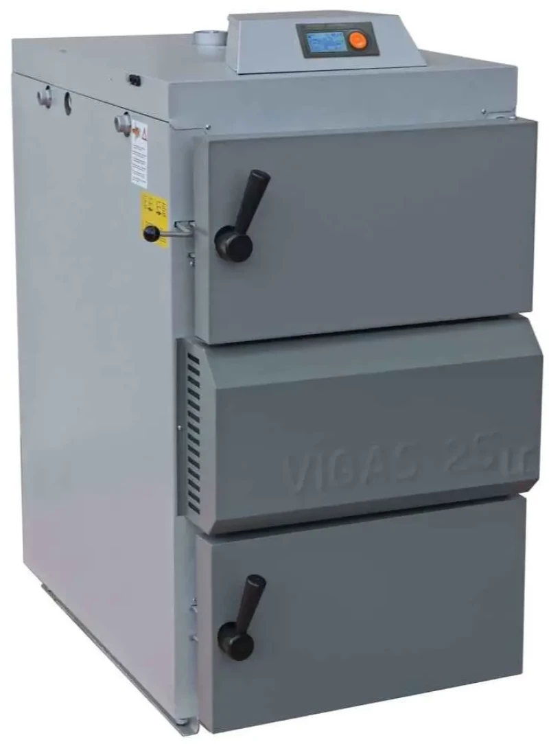 Λέβητας Ξύλου 25KW Vigas Πυρόλυσης Με Αισθητήρα Λάμδα