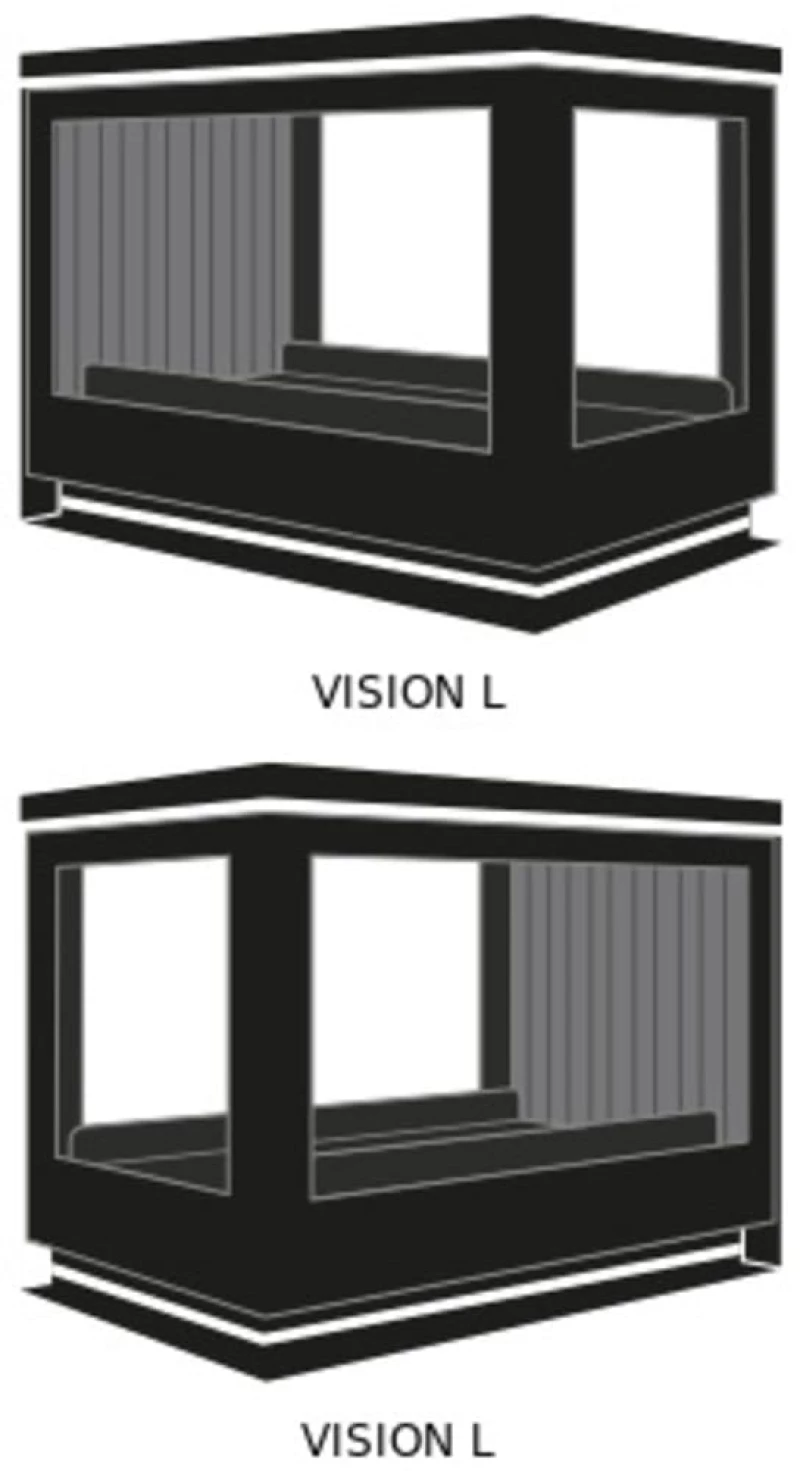 Bellido Llama Cristal 80 Pi L VISION   Ενεργειακό Τζάκι Ξύλου