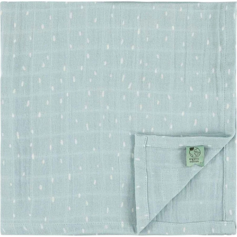 Blue, Enchanting Elephant, Muslin Cloths 3-Pack Mix 55X55εκ. 0m+ Trixie
