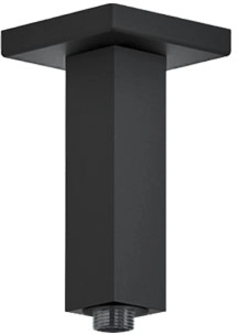Βραχίονας Οροφής Τετράγωνος 10εκ., Eurorama Black Matt