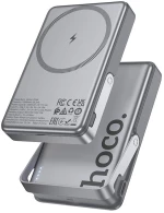 HOCO Q36A 20W POWER BANK, ΜΑΓΝΗΤΙΚΟ, HOLDER, 10.000MAH, ΓΚΡΙ
