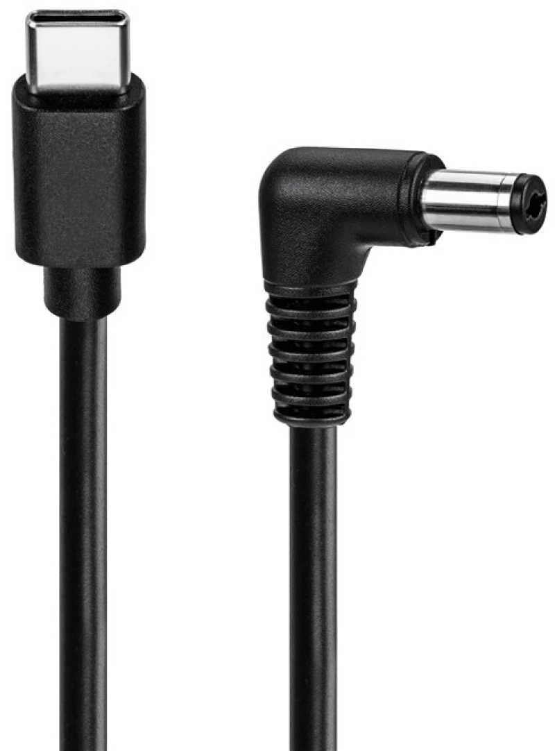 GOOBAY καλώδιο τροφοδοσίας USB-C σε DC 78973, 5.5x2.1mm, 1.5m, μαύρο