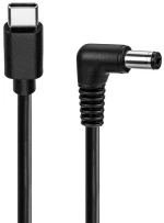 GOOBAY καλώδιο τροφοδοσίας USB-C σε DC 78973, 5.5x2.1mm, 1.5m, μαύρο