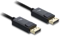 DELOCK καλώδιο DisplayPort 2.1 81672, 16K/60Hz, 80 Gbps, 2m, μαύρο